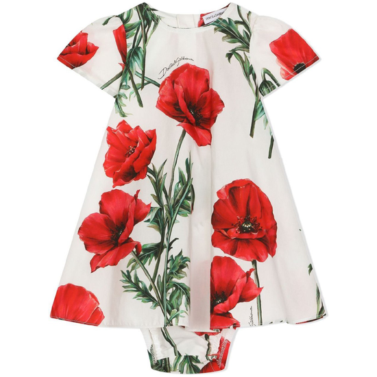 SHORT-SLEEVE DRESS SET IN WHITE