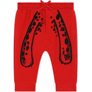 RED LEOPARD COTTON PANTS