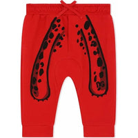 RED LEOPARD COTTON PANTS