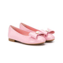 bow-detail ballerina shoes in pink