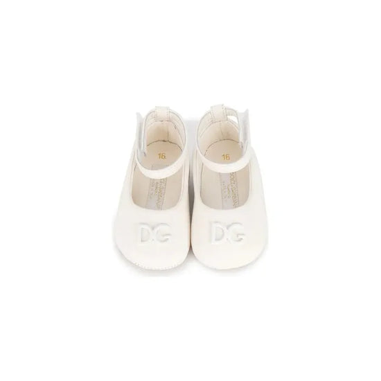 WHITE PRE-WALKER BALLERINAS IN WHITE