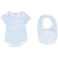 two-piece blue baby gift set