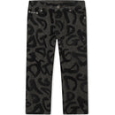 logo-print slim fit jeans