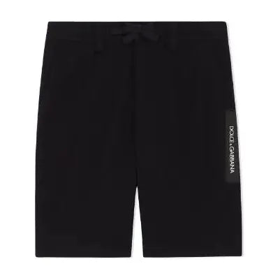 tailored black shorts