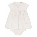 short-sleeve dress set in multicolour