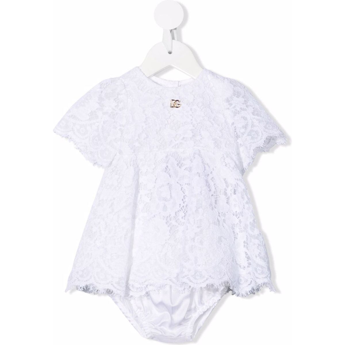 SHORT-SLEEVE DRESS SET IN WHITE