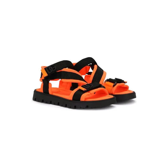 TOUCH-STRAP SANDALS IN ORANGE