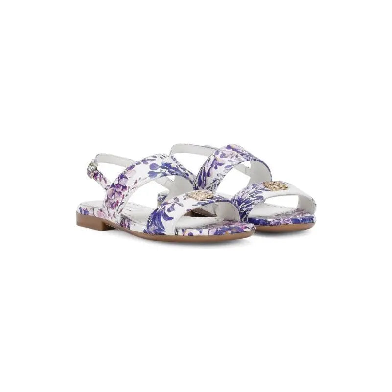 FLORAL-PRINT SANDALS