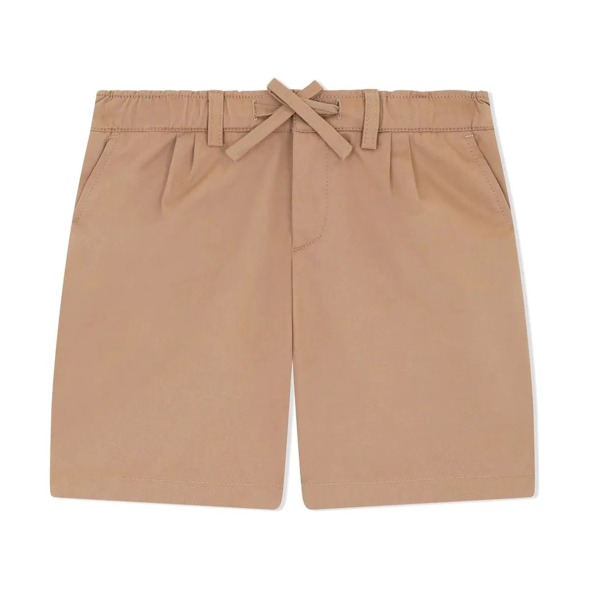 beige cotton shorts in beige