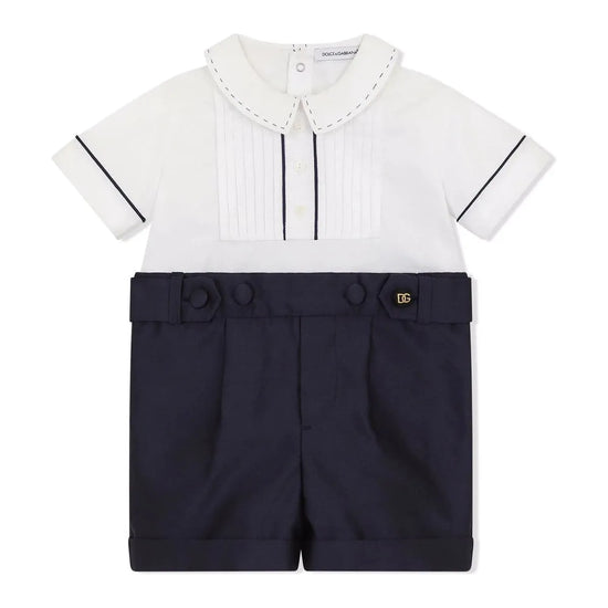 SILK AND COTTON BABY ROMPER