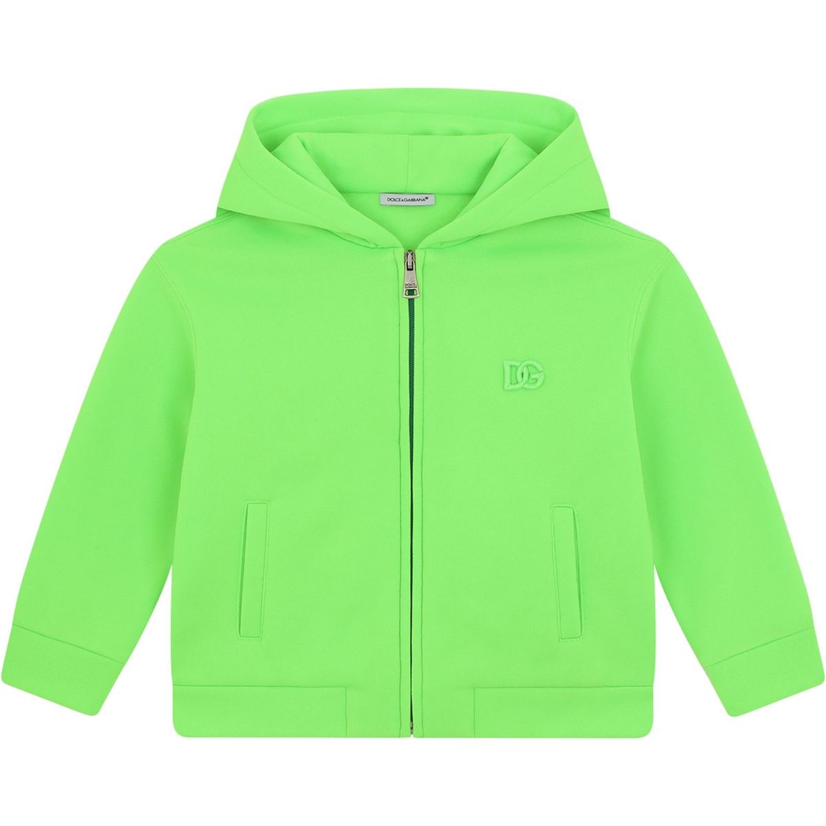 zip-up hoodie in green