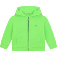 zip-up hoodie in green