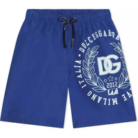 blue swiming shorts