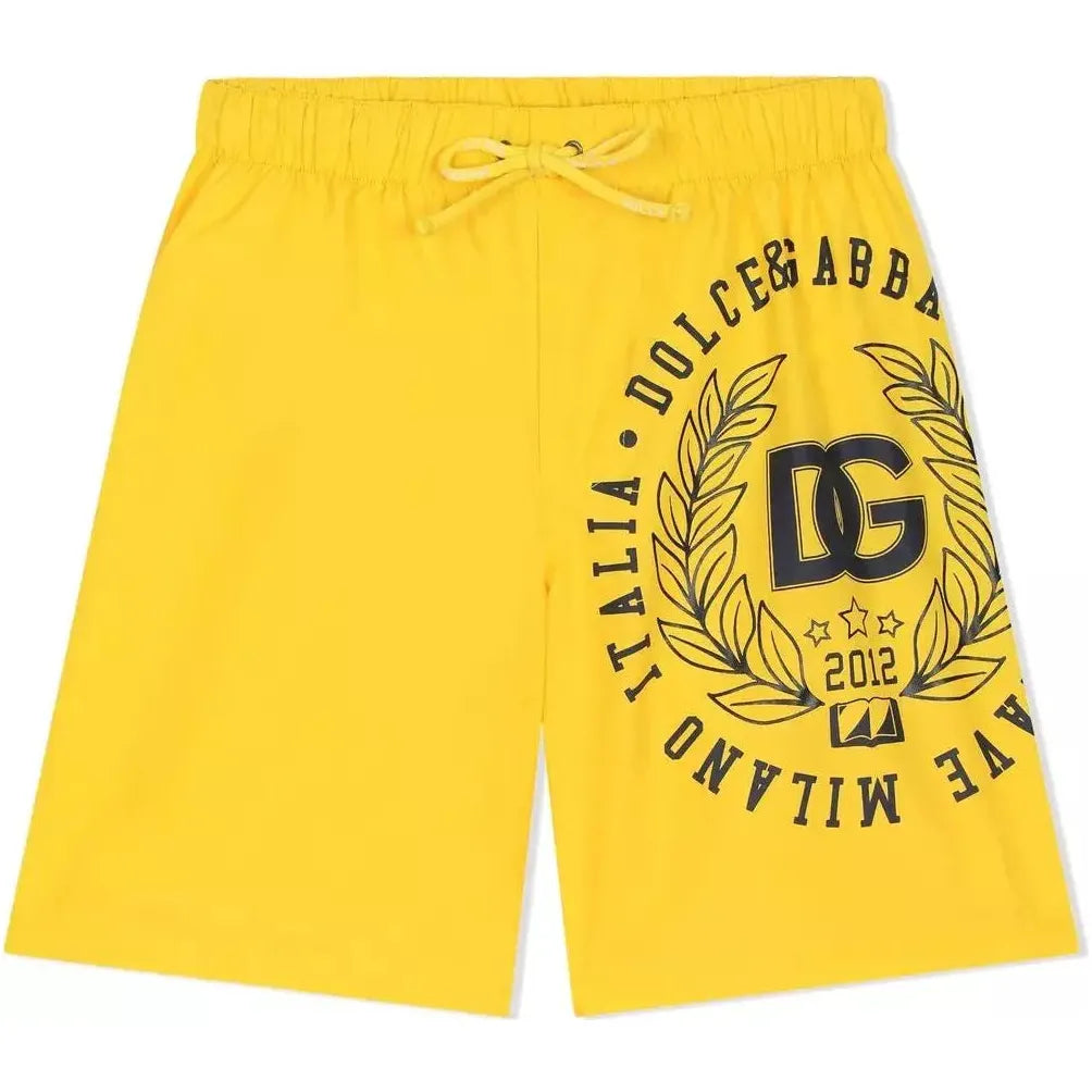 yellow swimming shorts