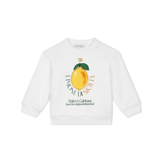 LEMON-PRINT SWEATSHIRT FOR TODDLERS