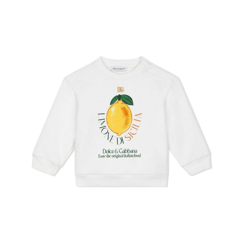 lemon-print sweatshirt for toddlers