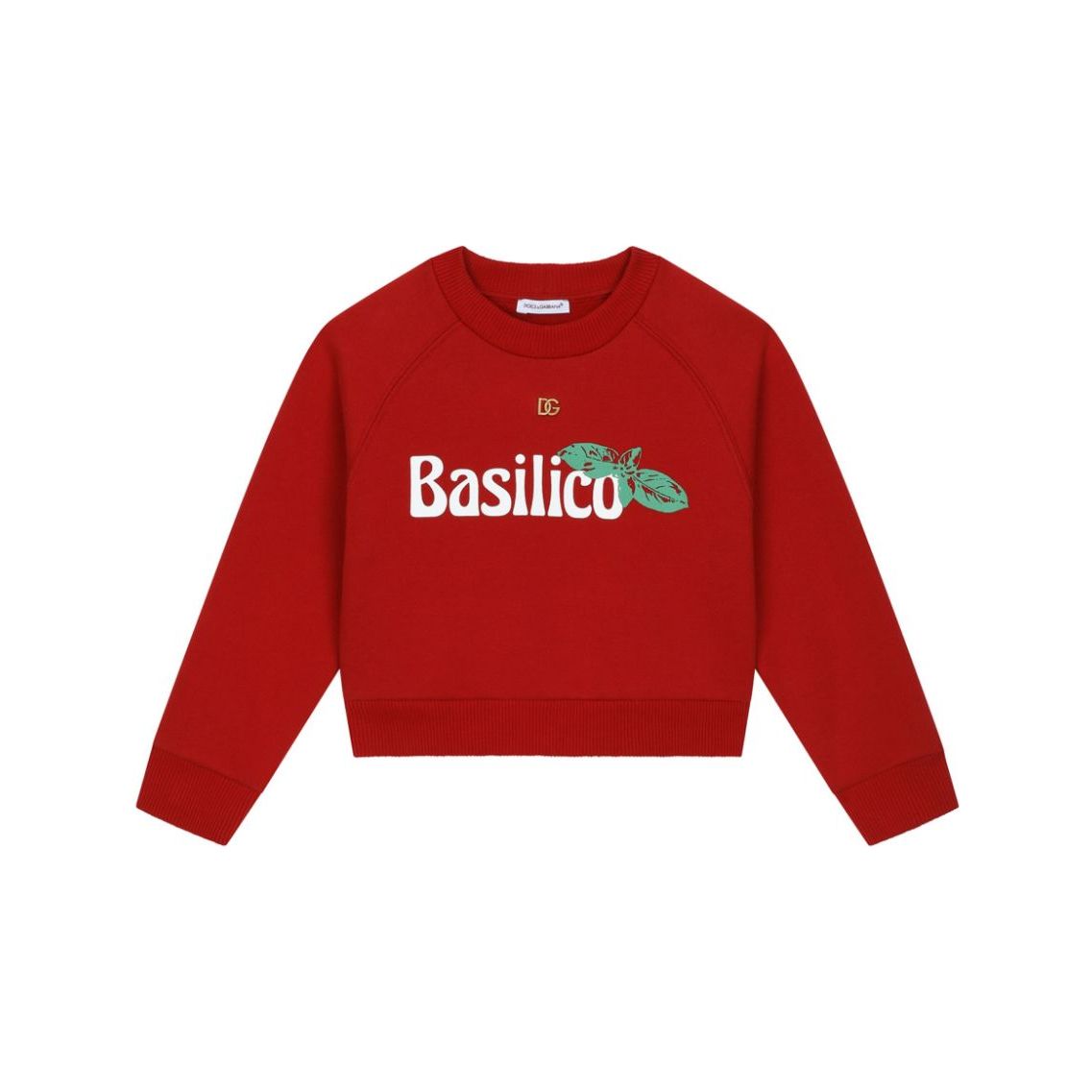 basil-print mini-me sweatshirt