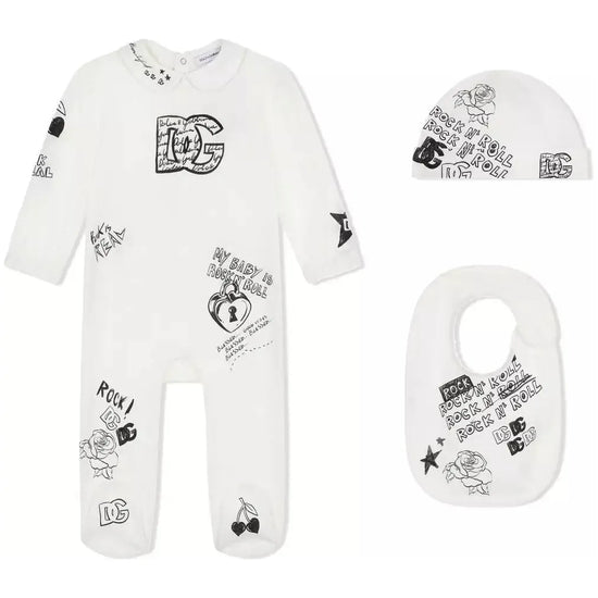 THREE-PIECE GRAFFITI BABY SET