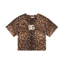 leo-print t-shirt for girls
