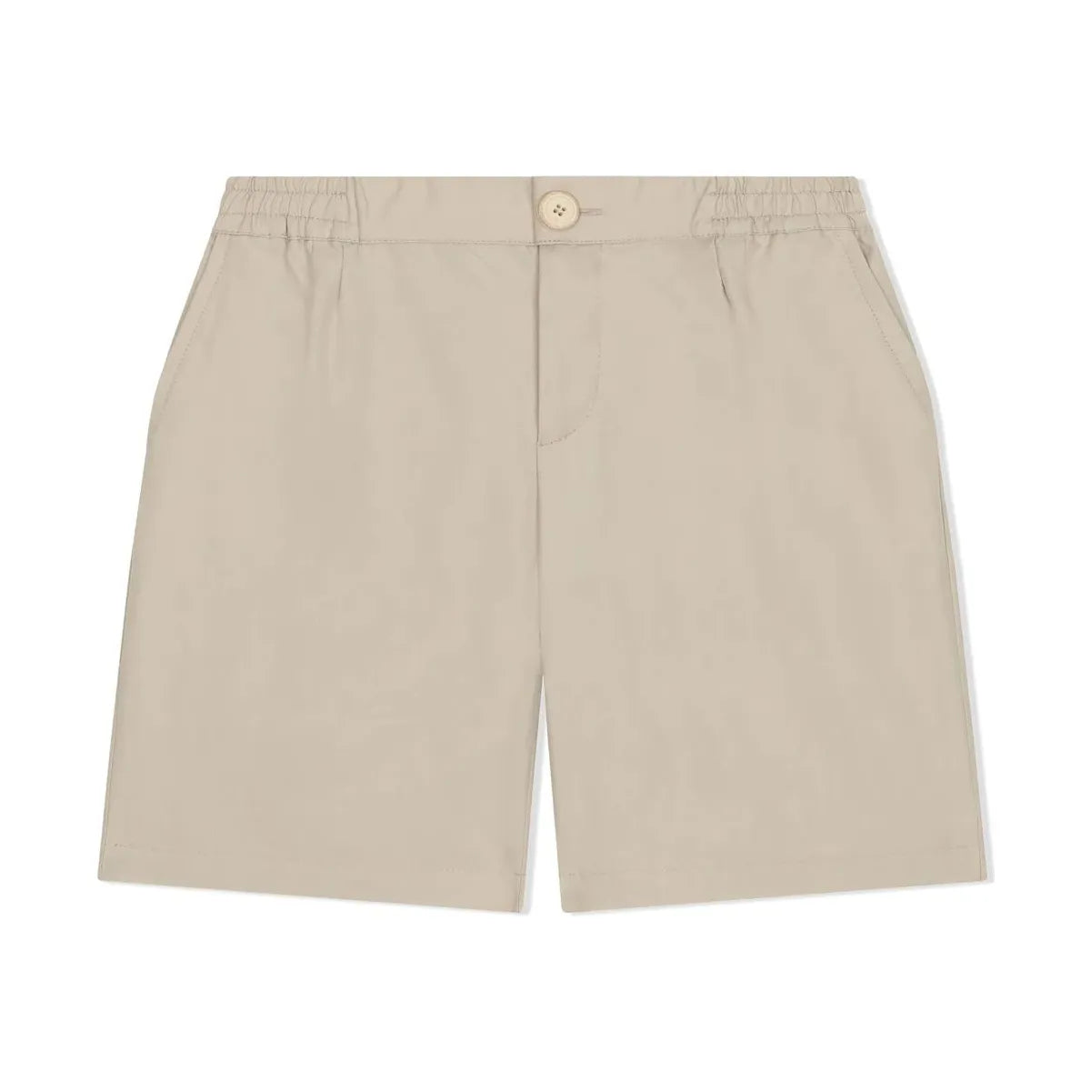 beige cotton shorts in beige