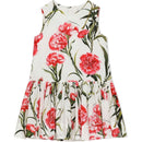 FLORAL-PRINT SLEEVELESS DRESS