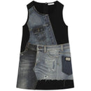 sleeveless dress in black