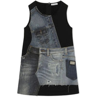 sleeveless dress in black