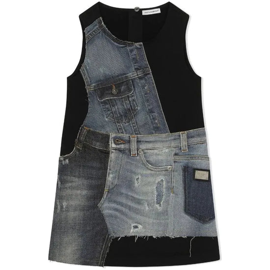 SLEEVELESS DRESS IN BLACK