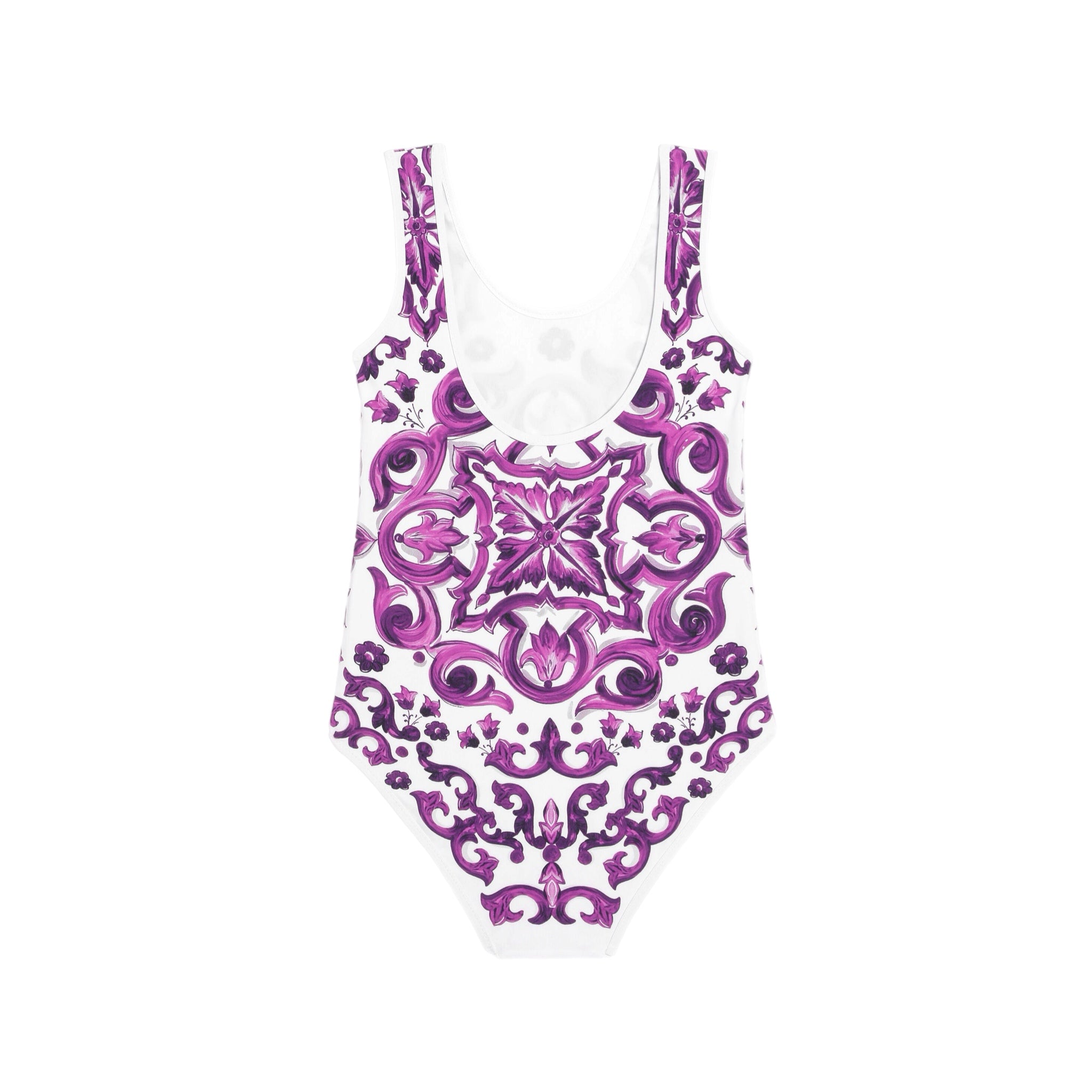 MAJOLICA-PRINT ONE-PIECE SWIMSUIT