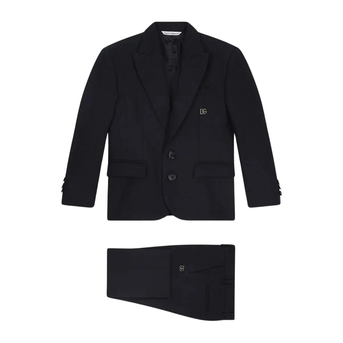 classic black suit in blue