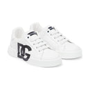 low-top sneakers in white