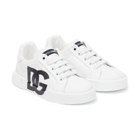 low-top sneakers in white