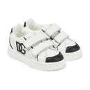 portofino light leather sneakers in white and black
