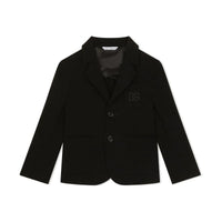 logo plaque single-button blazer