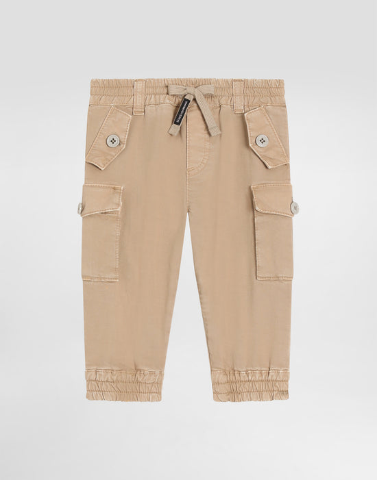 CARGO TROUSERS IN BEIGE