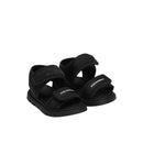 SANDALS WITH RIBBON IN BLACK