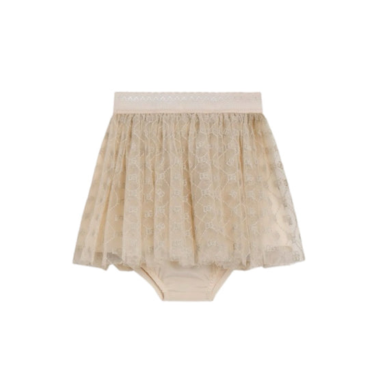 BEIGE&GOLD BABY GIRL SKIRT