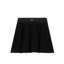 BLACK JERSEY SKIRT WITH AN ELASTIC WAISTBAND