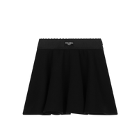 BLACK JERSEY SKIRT WITH AN ELASTIC WAISTBAND