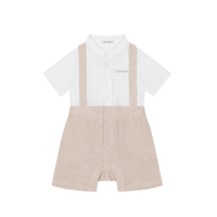 SHORT-SLEEVE ROMPER WITH SHIRT