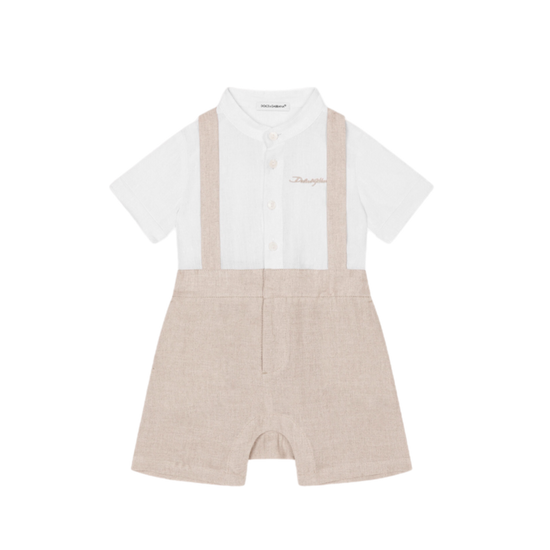 SHORT-SLEEVE ROMPER WITH SHIRT