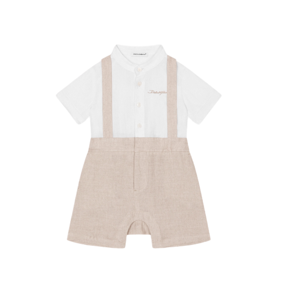 SHORT-SLEEVE ROMPER WITH SHIRT
