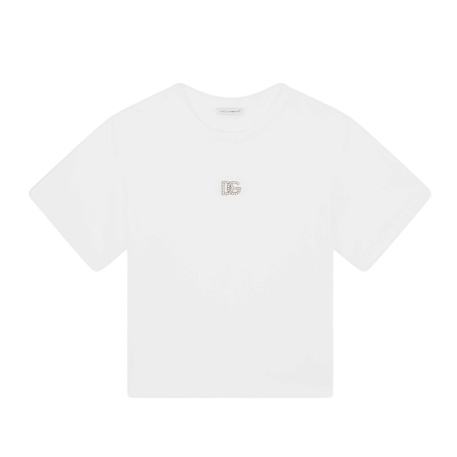 DG-LOGO T-SHIRT IN WHITE