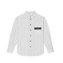 Striped shirt with a DG logo patch