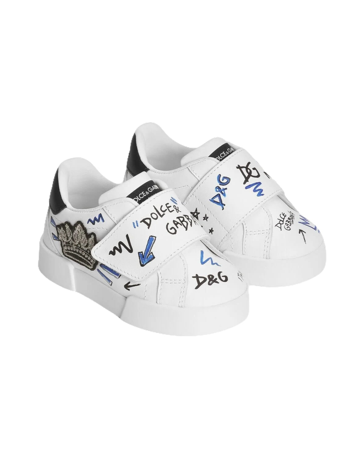 low-top sneakers in white