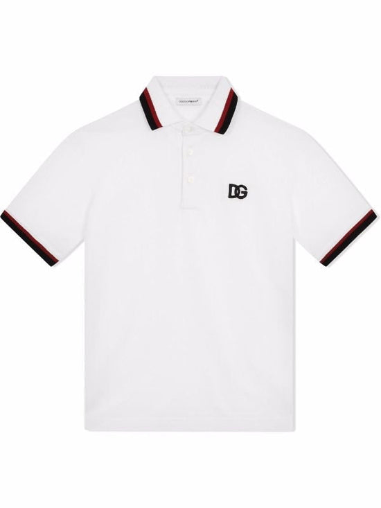 WHITE COTTON POLO