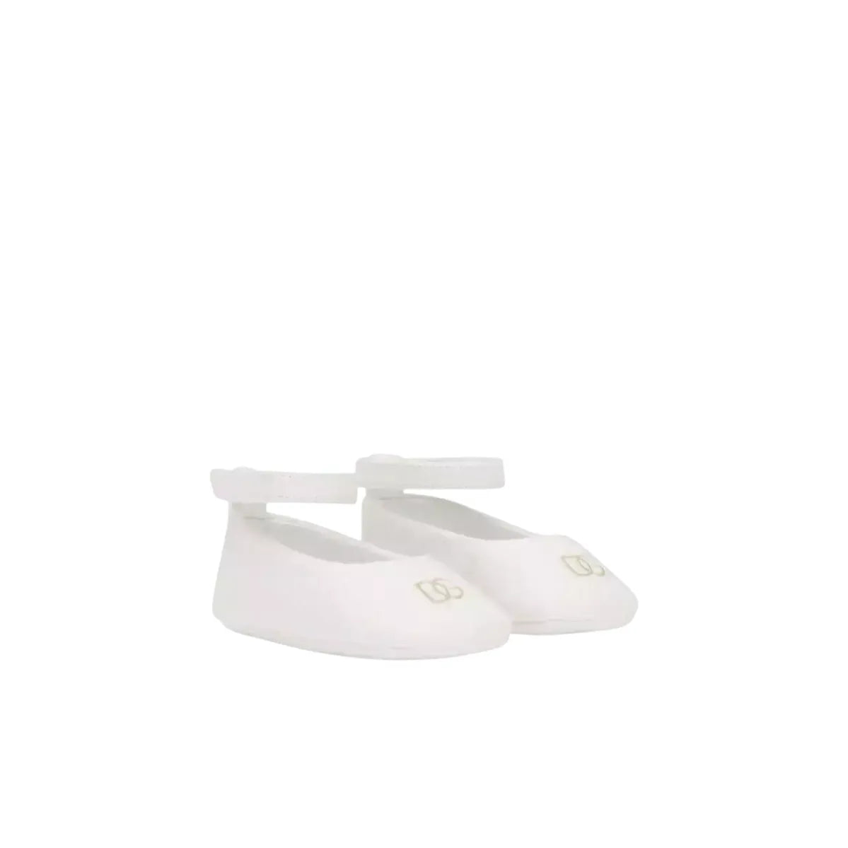 WHITE PRE-WALKER BALLERINAS IN WHITE