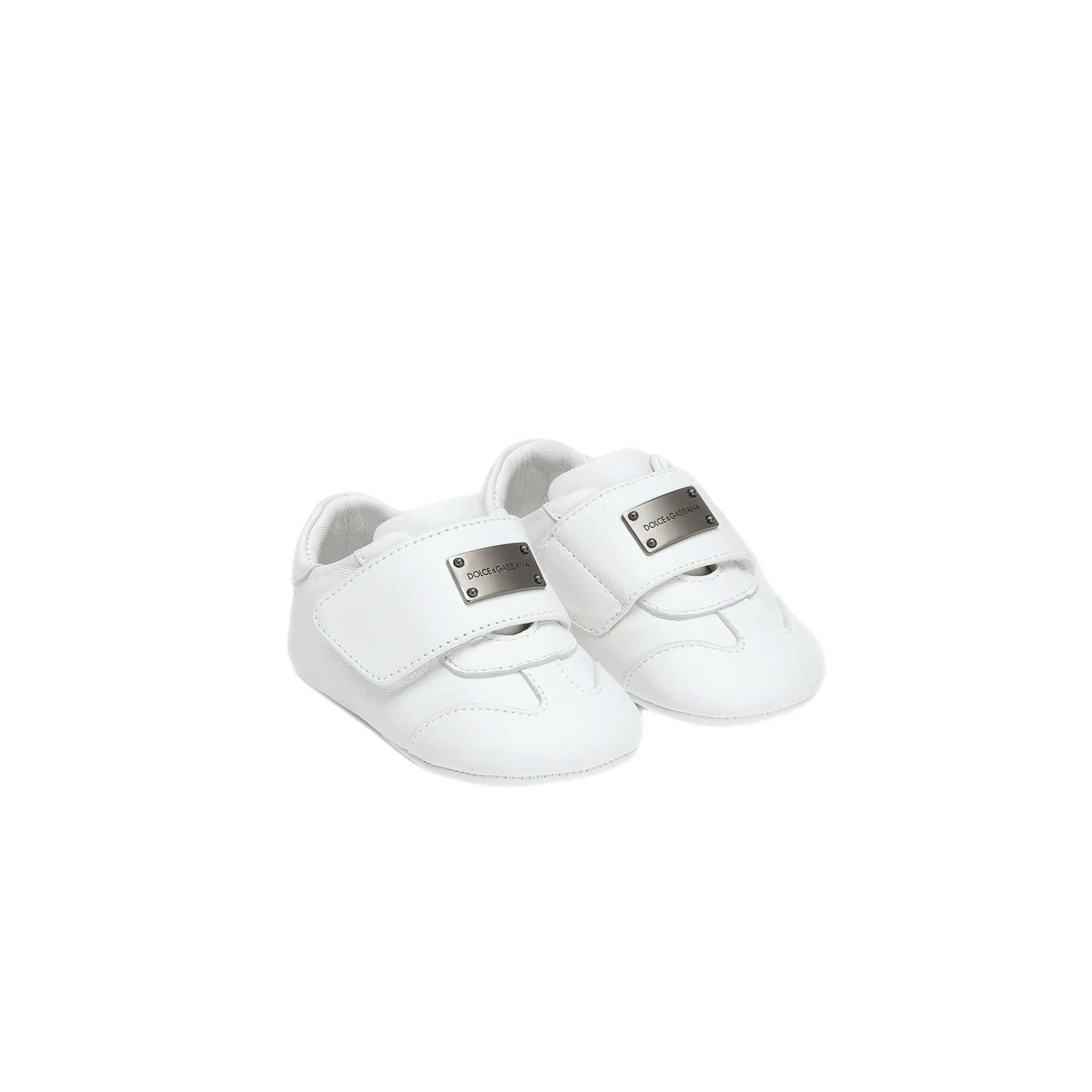 WHITE PRE-WALKER SHOES FOR BABY BOYS