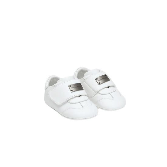 WHITE PRE-WALKER SHOES FOR BABY BOYS