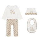 THREE PIECES PRINTED BABY SET